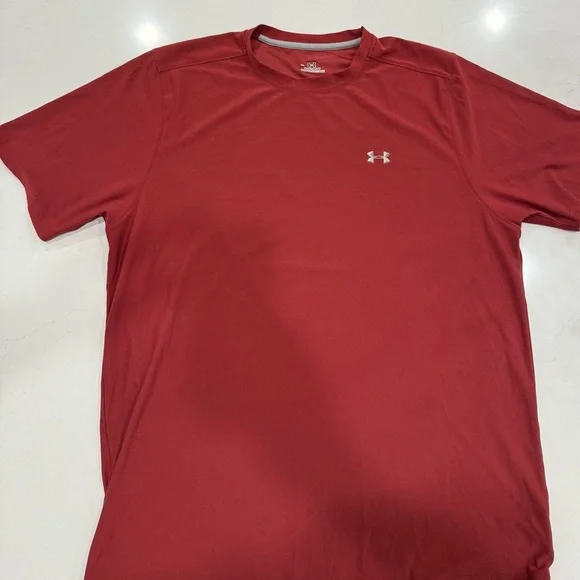 Under Armour Red/Burgundy Tactical HeatGear Tee Men's T-Shirt Large - Picture 2 of 13